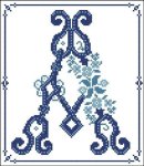 Decorative Blue Alphabet A (image for) Decorative Blue Alphabet A